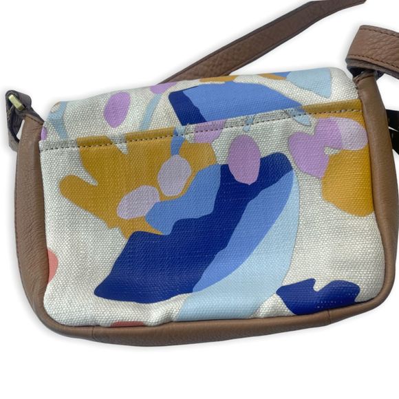 Fossil Floral print Cowhide Leather Crossbody - Picture 5 of 9